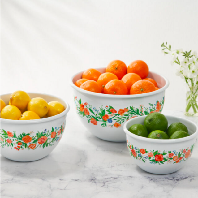 Springtime Serving Bowls, Set of 3