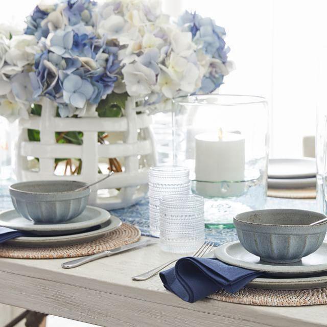 Jupiter Hobnail Short Drinking Glasses, 10 oz., Set of 6 - Clear