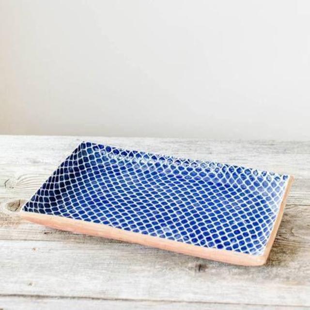 Terrafirma Ceramics - Small Tray (Cobalt, "Taj")