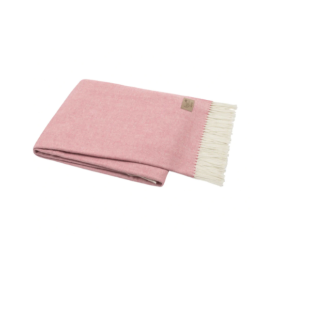 Italian Herringbone Throw - Berry Sorbet