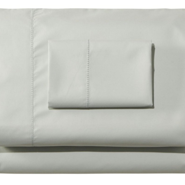 280-Thread-Count Pima Cotton Percale Sheet Set in Pastel Mint