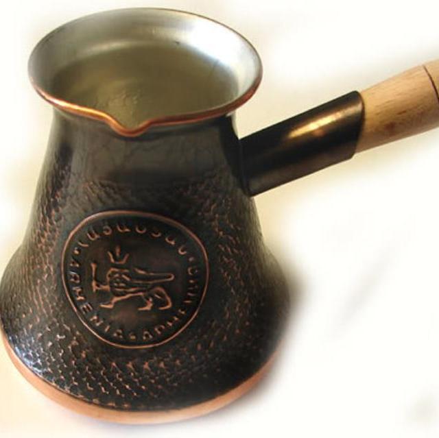 Handmade Armenian Copper Coffee Pot