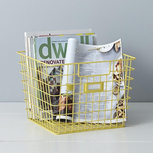 Yellow Wire Bin