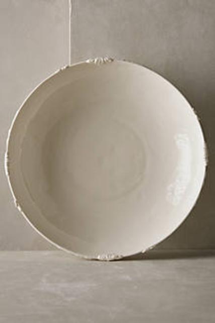 Petal Vines Serving Bowl Ivory