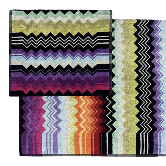 Missoni Home Giacomo Zig-Zag 2-Piece Bath and Hand Towel Set