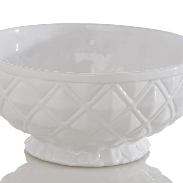 Tabby Serving Bowl, Ivory