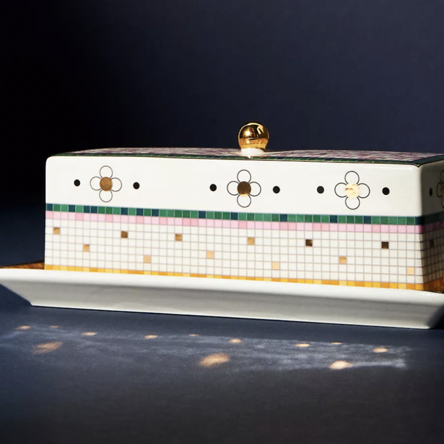 Garden Tile Butter Dish