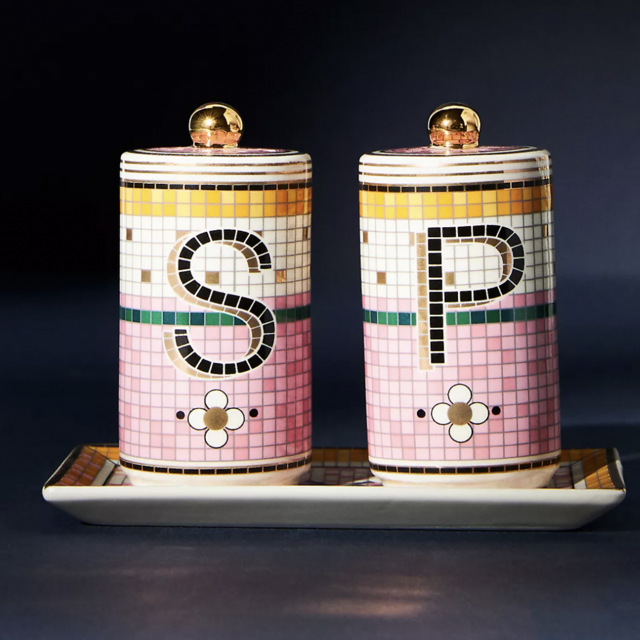 Garden Tile Salt & Pepper Shakers