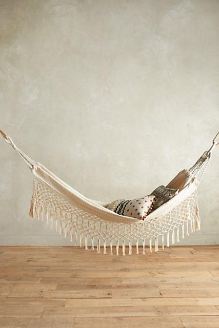 Fringed Macrame Hammock