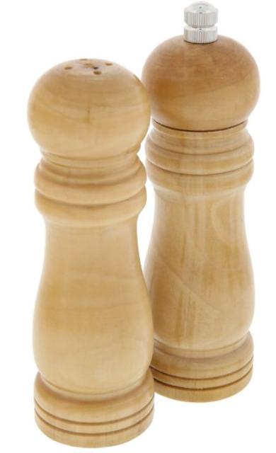 Salt & Pepper Shakers - Le Juvo Salt Shaker & Pepper Grinder Mill - Wood