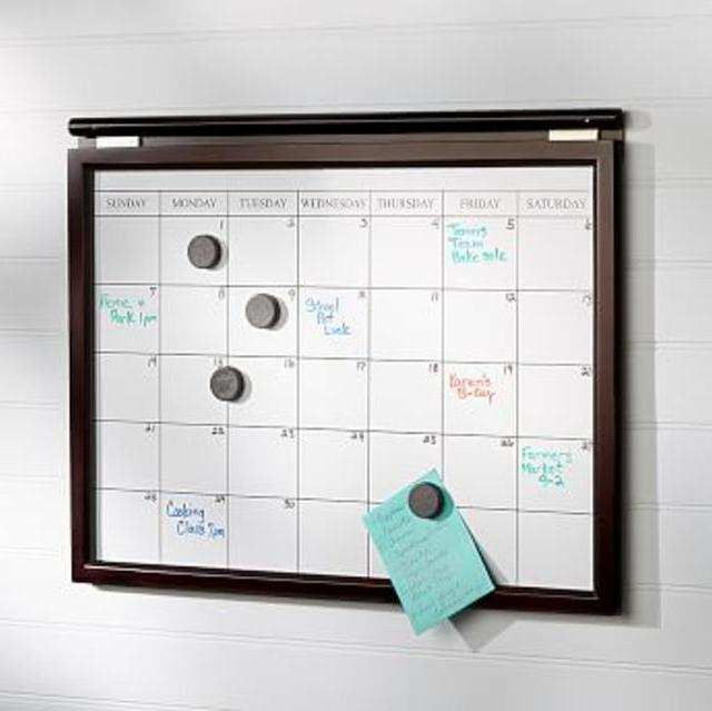 Daily System Magnetic Whiteboard Calendar (White)