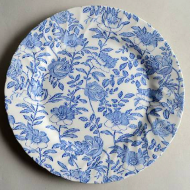 Blue Peony (Scalloped)