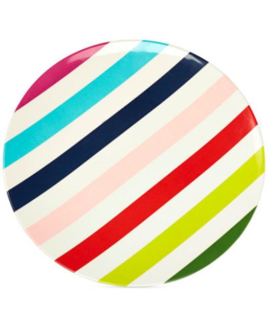kate spade new york Multi Stripe Melamine Dinner Plate