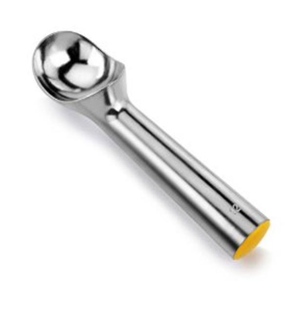 New Star Foodservice 35407 Commercial Grade Self Defrost Ice Cream Dipper Scoop, 3-Ounce, Size 12, Yellow