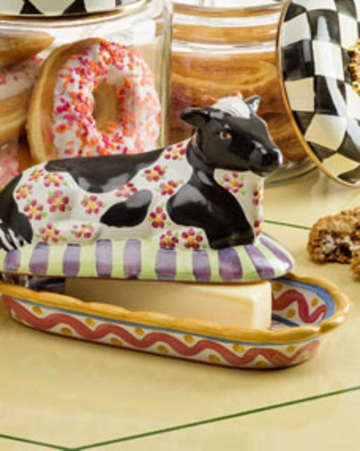 MacKenzie-Childs Molly Butter Dish