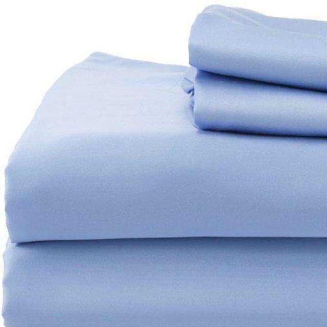 Hotel Sheets Direct 100% Bamboo Bed Sheet Set (Queen, Light Blue)