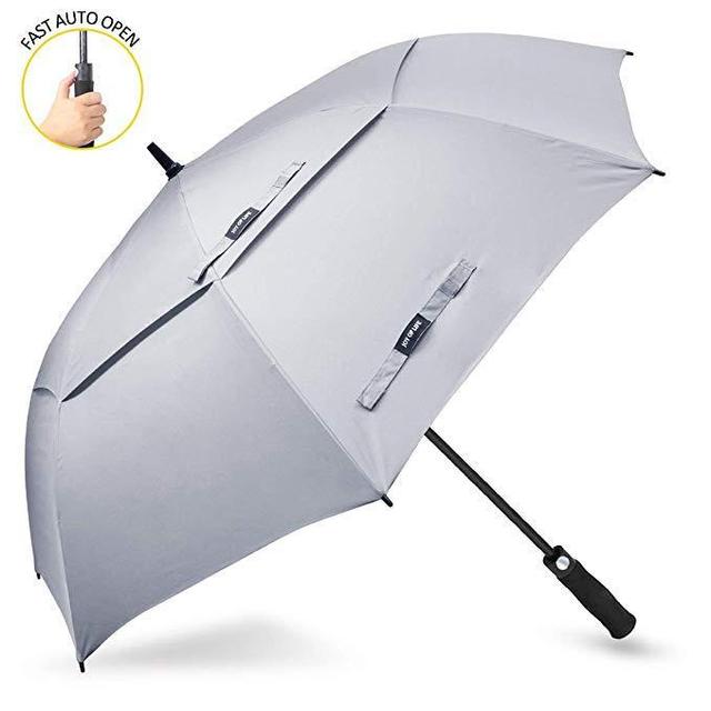 ZOMAKE Automatic Open Golf Umbrella 62/68 Inch - Large Rain Umbrella Oversize Windproof Umbrella Double Canopy for Men