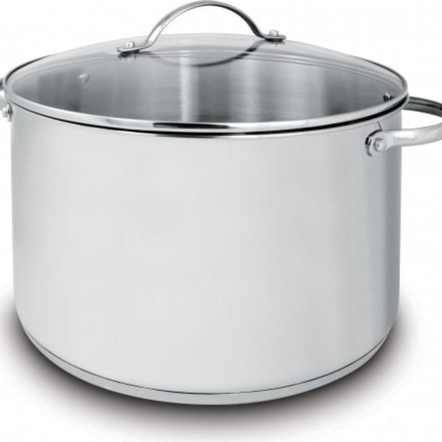 Cuisinox - 10.4 L Deluxe Covered Stock Pots (11 Qt) - POT-DE28