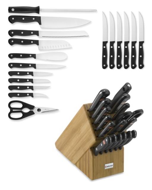 Wüsthof Gourmet 18-Piece  Knife Set, Bamboo Block