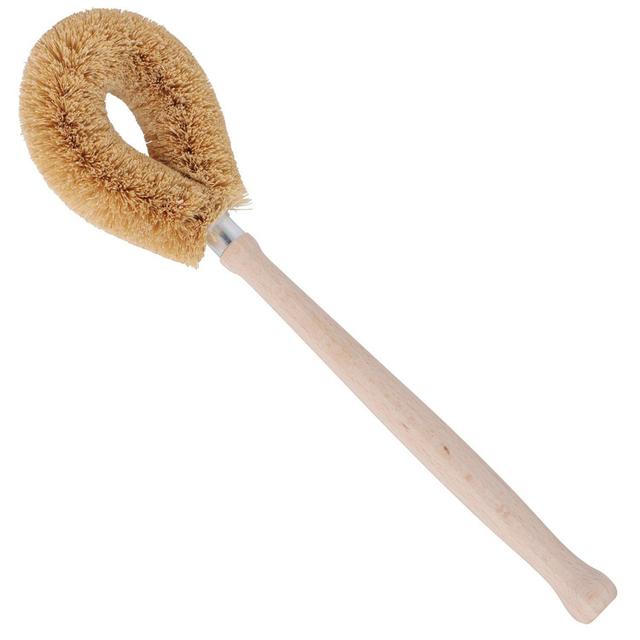 Redecker Coconut Fiber Dish Brush with Untreated Beechwood Handle, 11-Inches