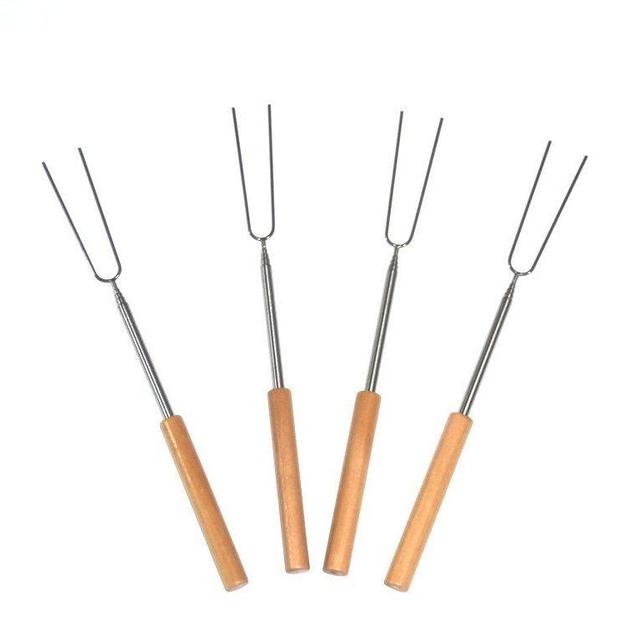 Telescoping Marshmallow Fire Roaster Sticks 4 Set