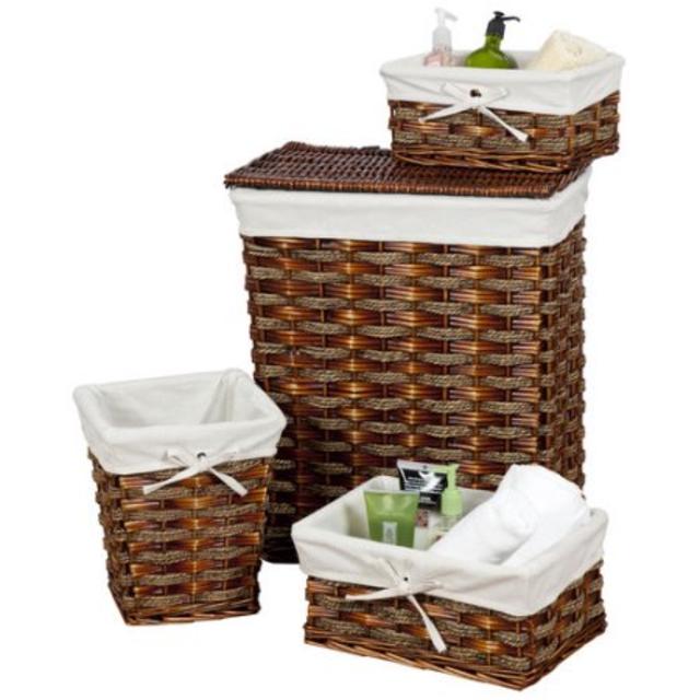 Creative Bath Windsor 4 Piece Hamper/Storage Set