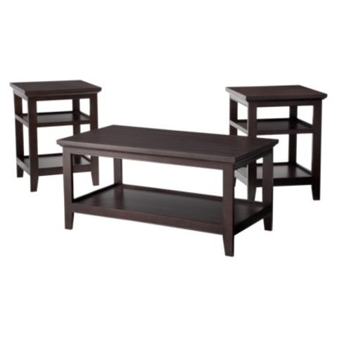 Threshold™ Carson 3 Piece Occasional Set - Espresso
