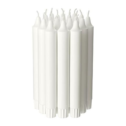 JUBLA  Unscented chandelier candle, white