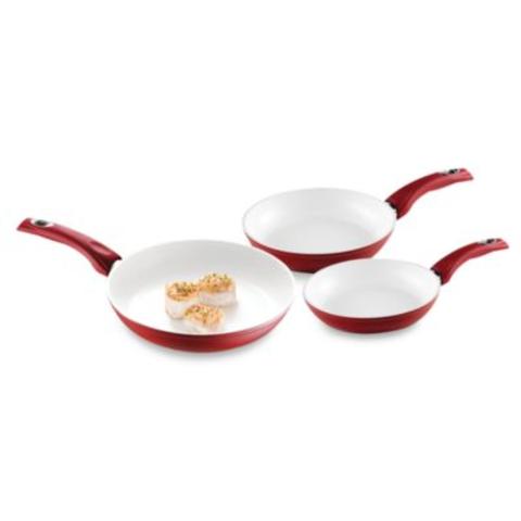 Bialetti® Aeternum Red Saute Pan 3-Piece Set