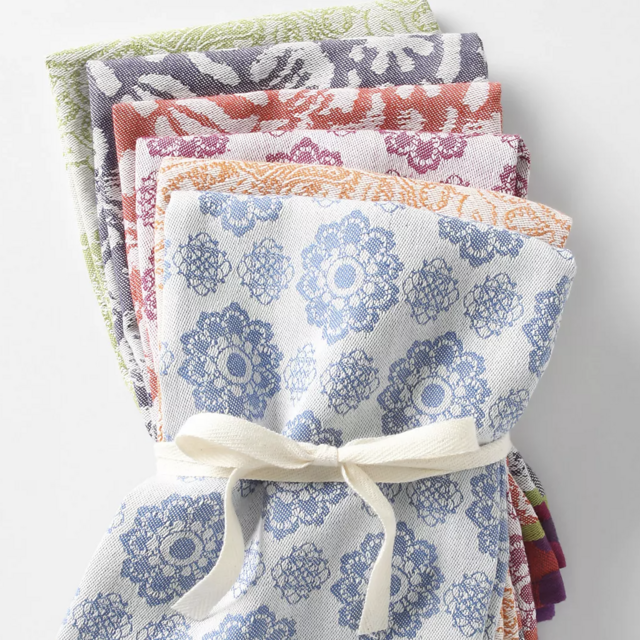 Nifty Jacquard Napkins, Set of 6