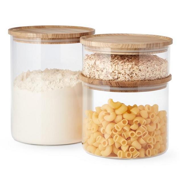 Hold Everything Stacking Glass Canister - Set of 3