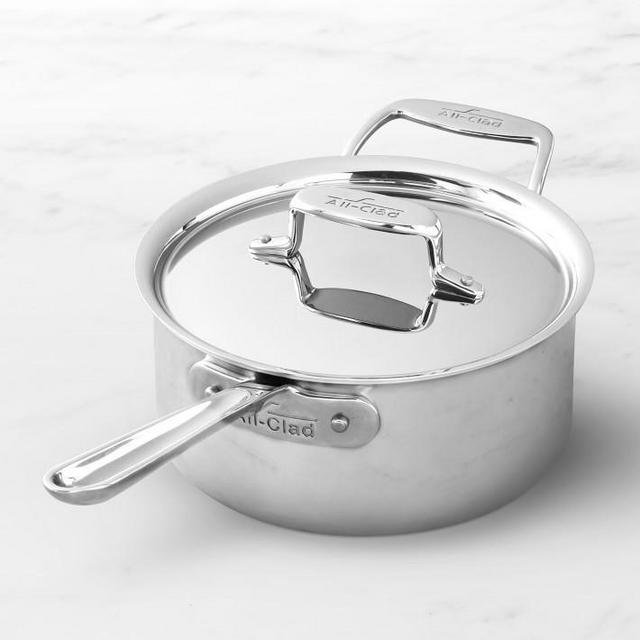 All-Clad d5 Stainless-Steel Saucepan - 3 QT