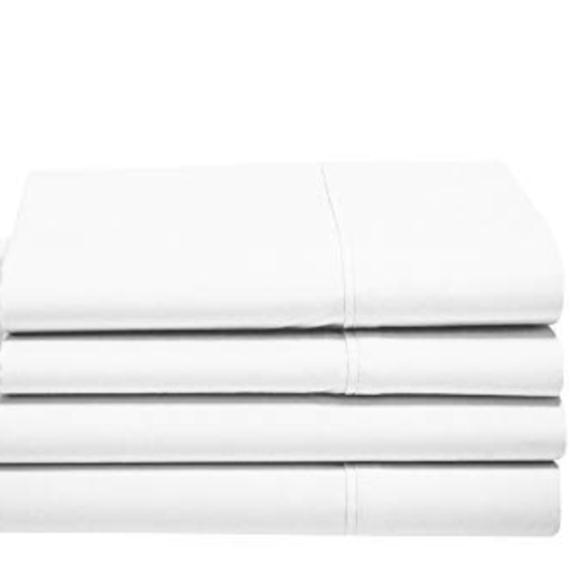 100% Cotton Sheets - Real 800 Thread Count Queen 4 Piece Bed Sheet Set - Soft & Smooth Hotel Luxury 4pc Sheet Set Solid 15 inches Deep Pocket (Queen, White)