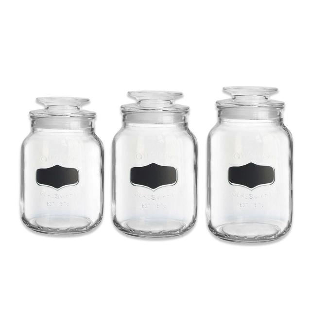 Chalkboard Glass Canisters (Set of 3)