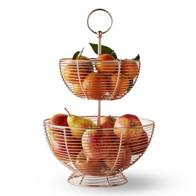 Copper Wire Fruit Basket