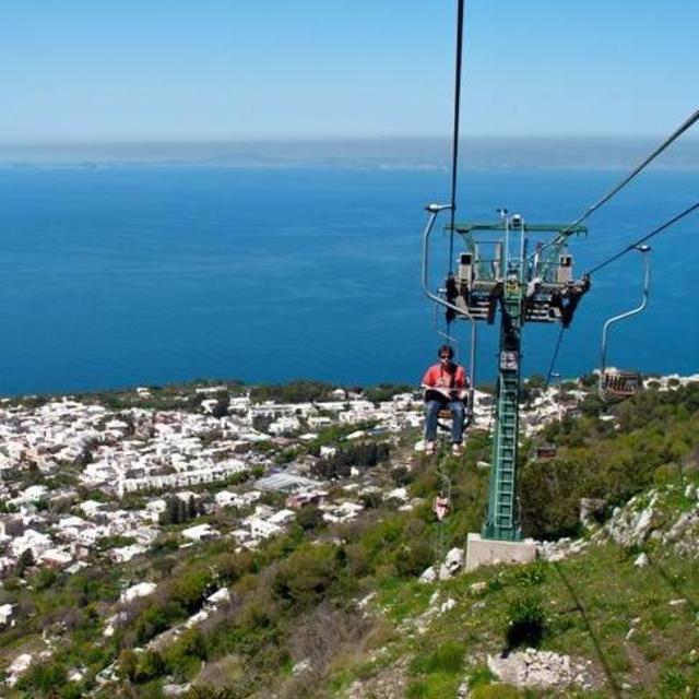 Chairlift to the top of Mount Solaro