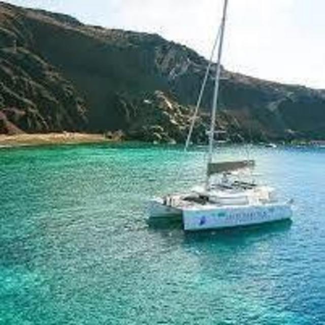 Sunset boat ride on our Honeymoon