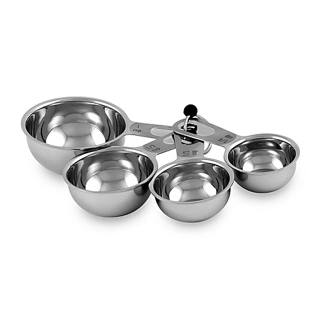 4-Piece Stainless Steel Measuring Cup Set