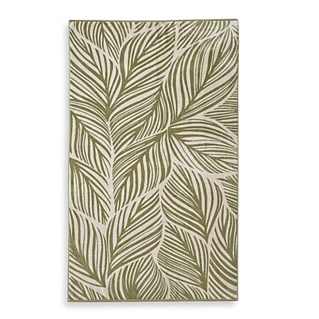Palm Frond Beach Towel in Green