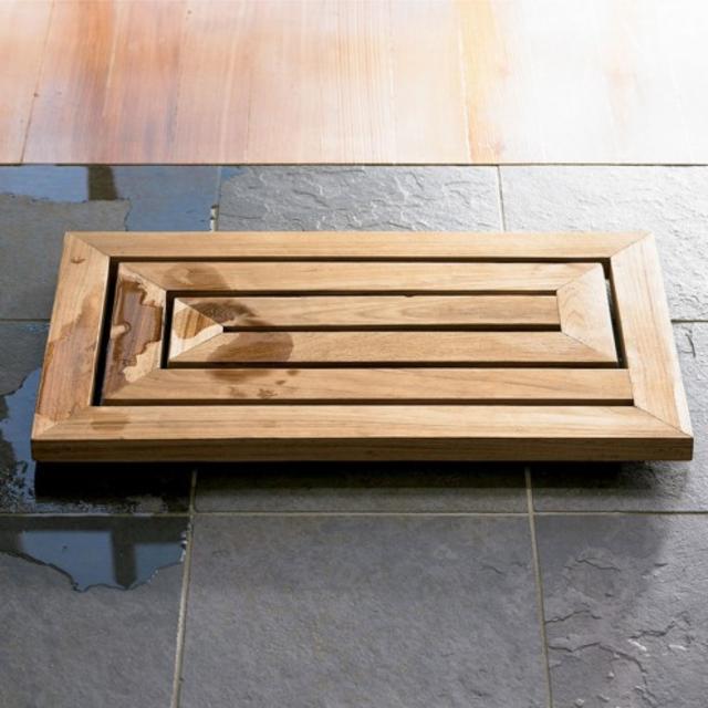 Scrap Teak Bath Mat