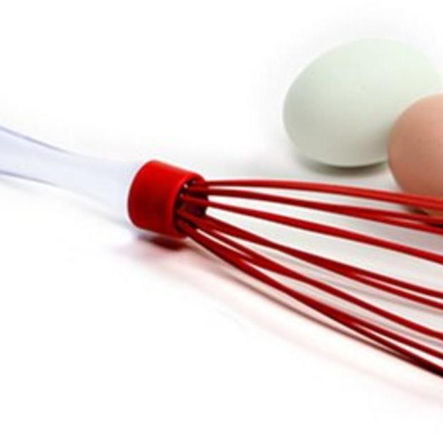 Norpro Silicone Whisk, Red