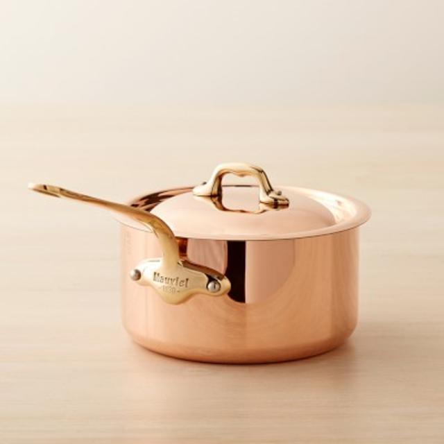 Mauviel Copper Saucepan, 1.5 Qt