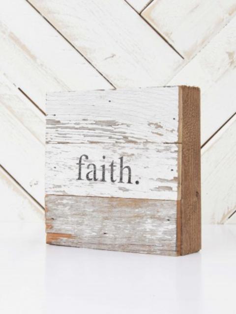 Faith Wooden Sign