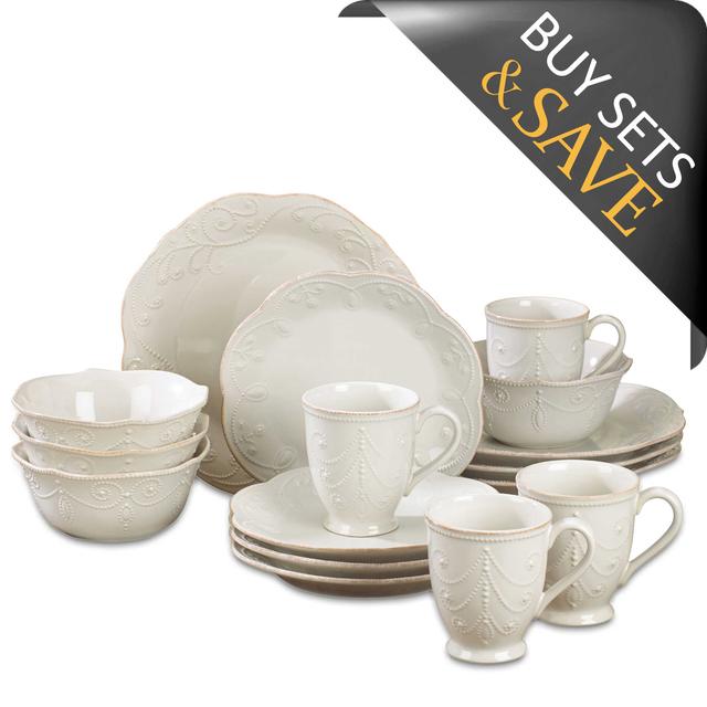 Lenox® French Perle™ 16-Piece Dinnerware Set in White