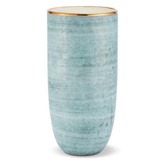 AERIN Calinda Tall Vase - Blue Grotto
