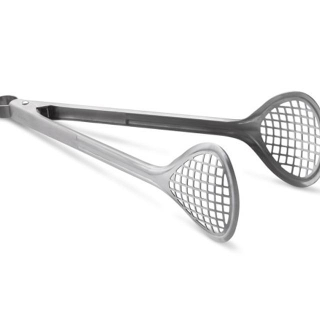 Stainless-Steel Mesh Wide Fry Tongs