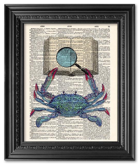 Reading crab print