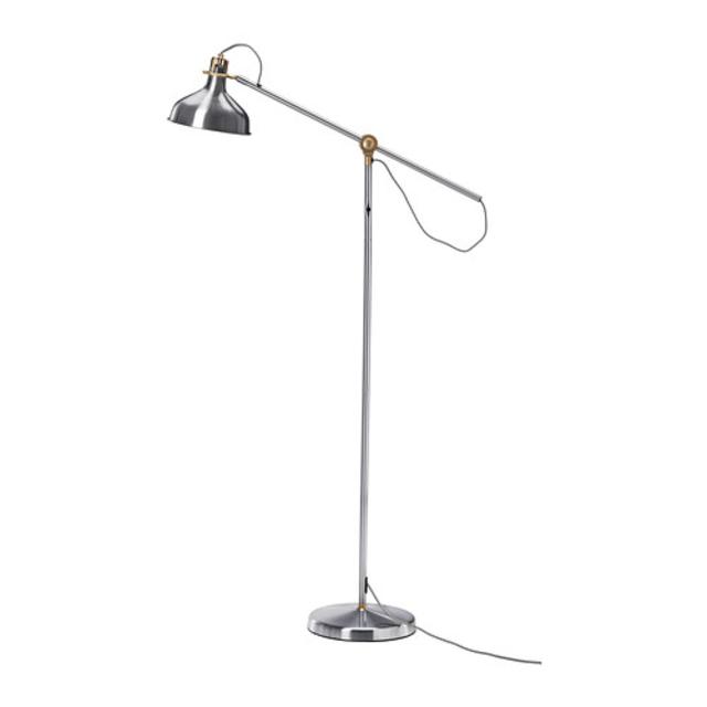 RANARP Floor/reading lamp, nickel plated