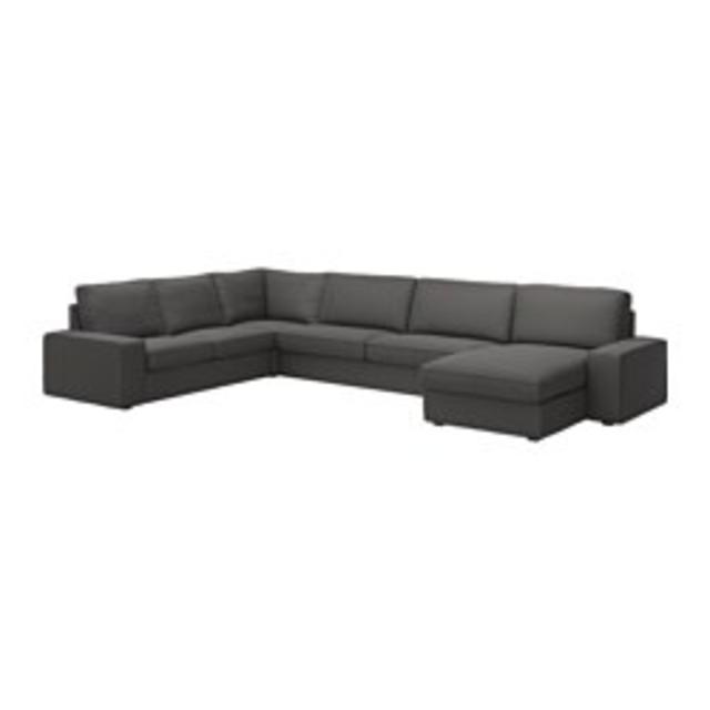 KIVIK Corner sofa 2+3/3+2 and chaise, Tullinge gray-brown