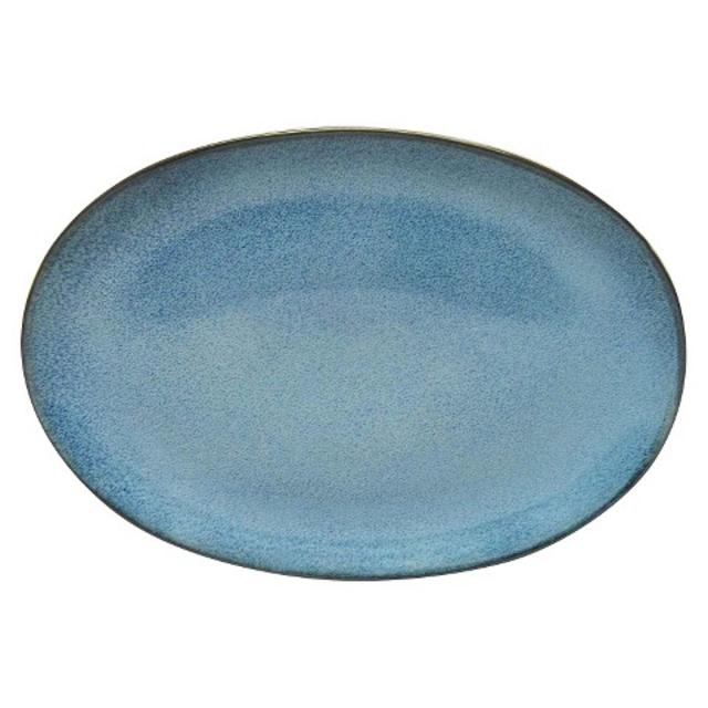 Threshold™ Belmont Large Stoneware Serving Platter - Blue